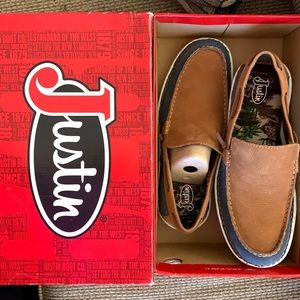 New In Box Justin Boots Boat Shoe